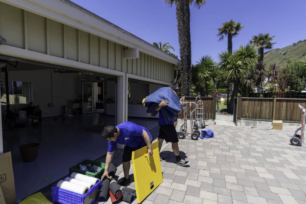 central coast moving team outside