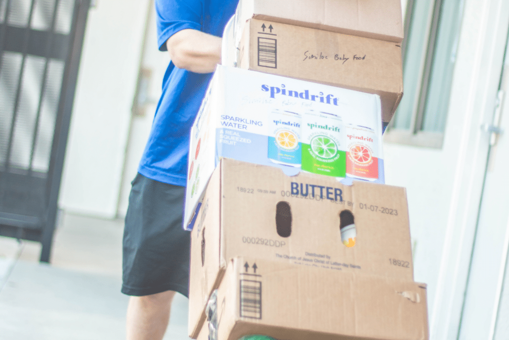 central coast mover pushing packages