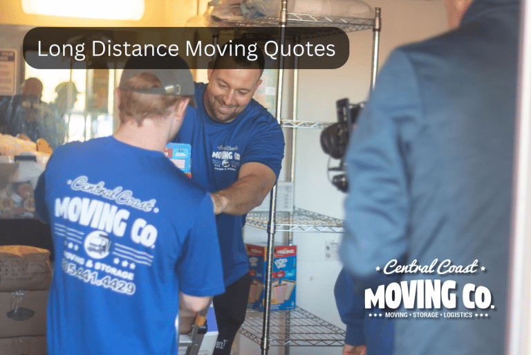 Central Coast Moving team providing long-distance moving quotes and logistics services.